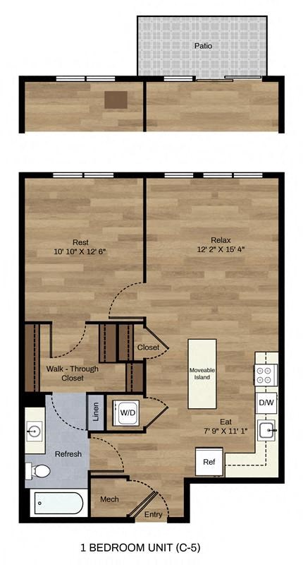 One Bedroom One Bath